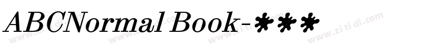 ABCNormal Book字体转换 ABCNormal Book字体转换